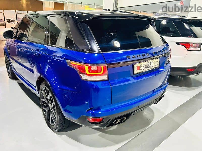 Range Rover Sport SVR 2015  5.0L SC 550 Hp Agent history 2