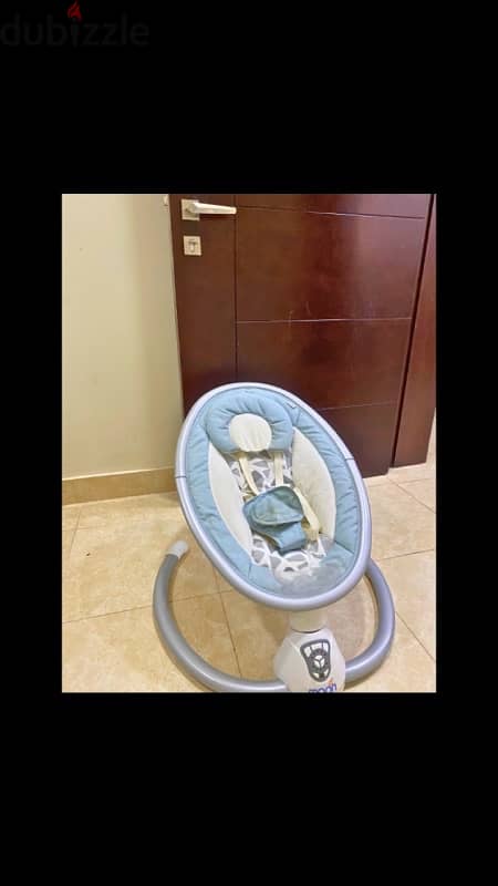 كرسي متحرك كهربائي                 Electric baby rocking chair 2