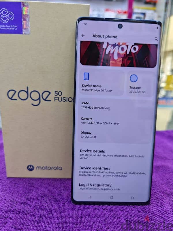 Moto edge 50 fusion 5g for sell 1