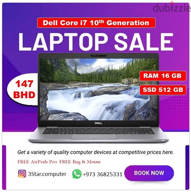 Special Offer Dell 10th Gen Core i7 2.3Ghz 16GB RAM 512GB SSD Laptop 0