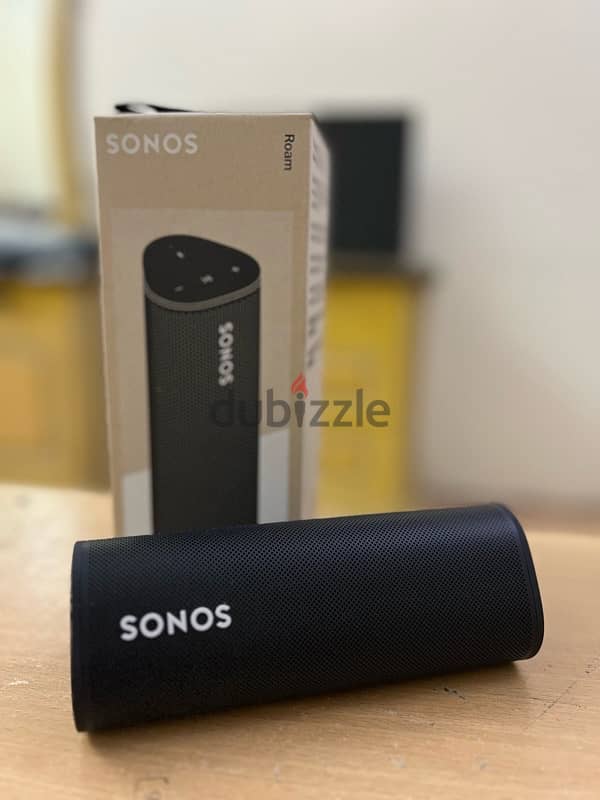 Sonos - Roam- wireless smart speaker with charger cable 1