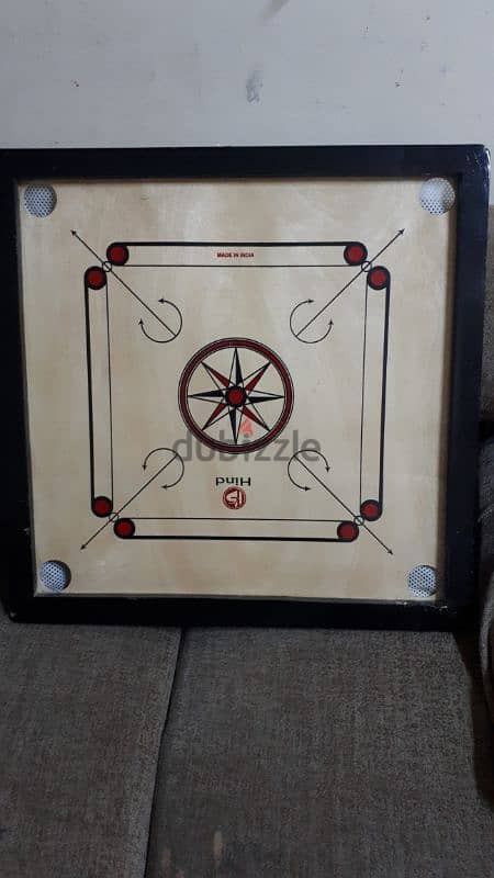 carrom board with wooden coins for sale 2