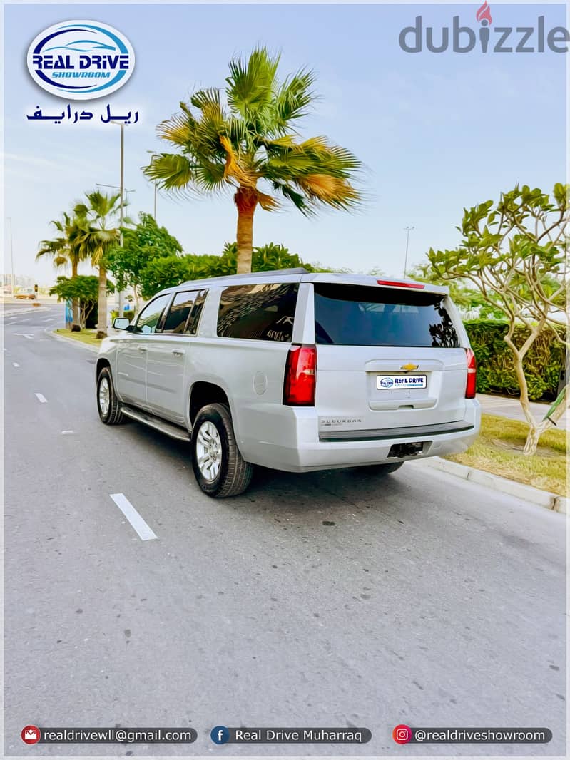 CHEVROLET SUBURBAN -2018 Engine-5.3L V8 SILVER 220100KM. . . . FOR SALE 5