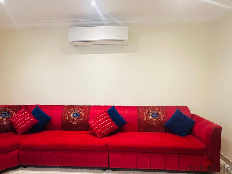 Sofa for sale - 10 Seater + corner sofa & 10 Cushions  - BD: 100 2