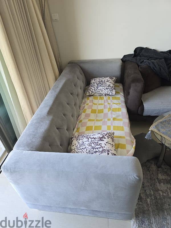 6 chairs + 2 sofa for sale 2