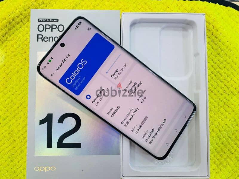 Oppo Reno 12 5g 12+12 gb ram 512 gb memory new condition 1