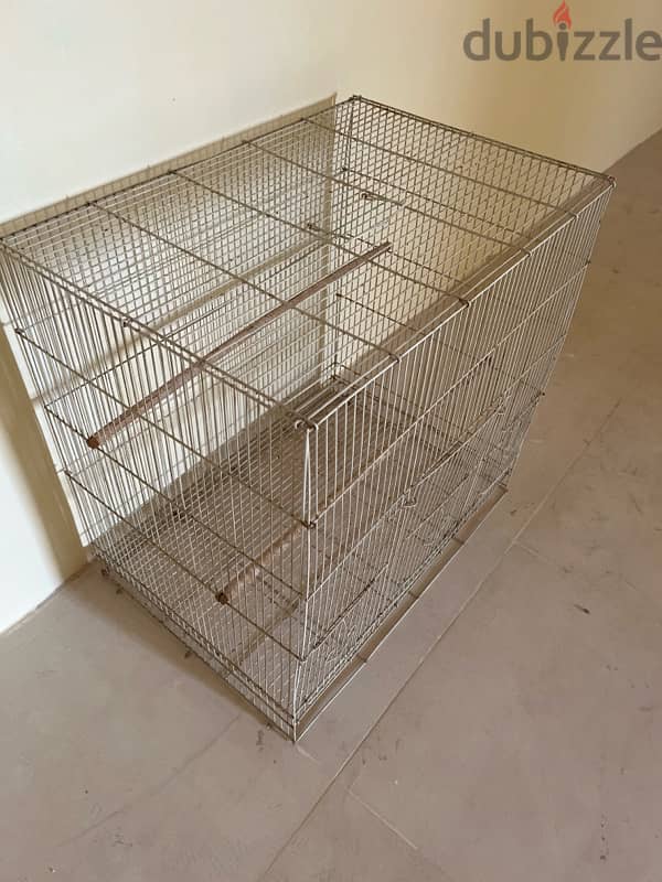 bird cage without a house inside of it and I will clean it as well 0