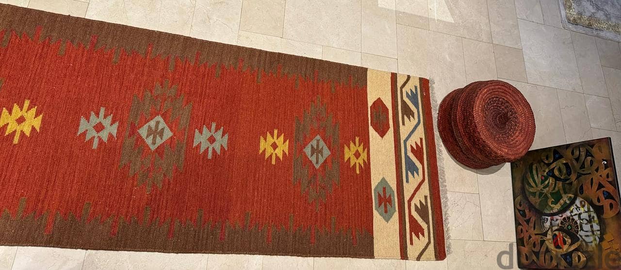 Authentic Handwoven Kilim Rug – 4 Meters Long, Excellent Condition 1