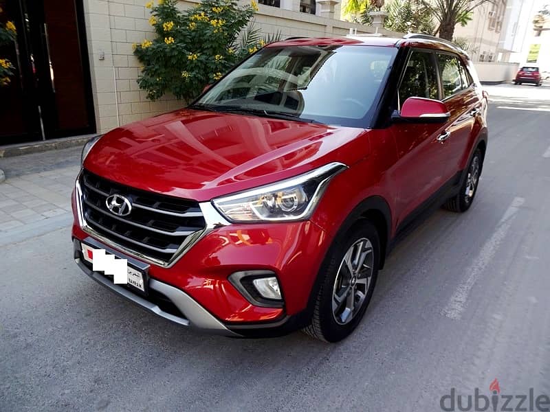 Hyundai Creta 1.6 L 2019 Red Single User Full Option Agent Maintained 0