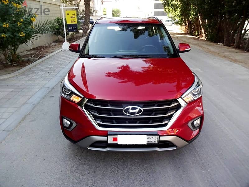 Hyundai Creta 1.6 L 2019 Red Single User Full Option Agent Maintained 1