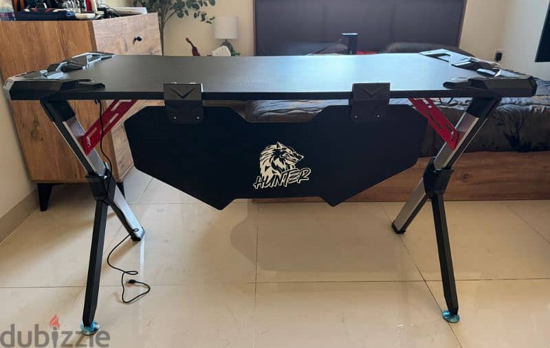 Almost New RGB HUNTER Gaming Desk – Great Price 1