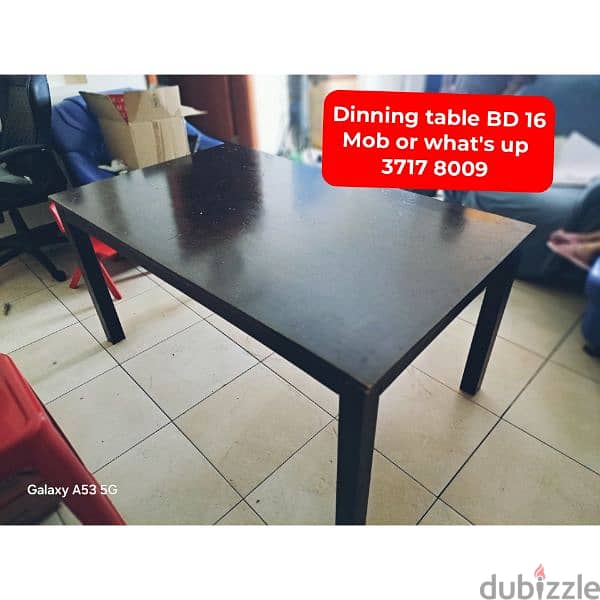 6 chairs dinning table and other household items for sale 9