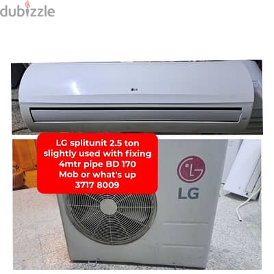 LG splitunit 2.5 ton window Ac fridge washing machine for sale