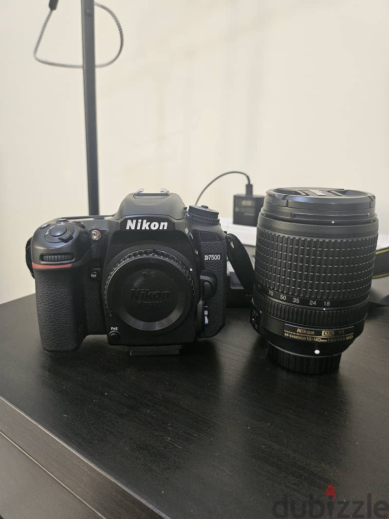 Selling Nikon camera Nikon D7500 DSLR Camera, With 18-140mm VR Lens, 0