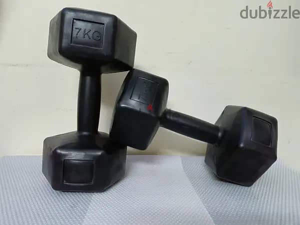 Full Black Fiber Dumb Bells 0