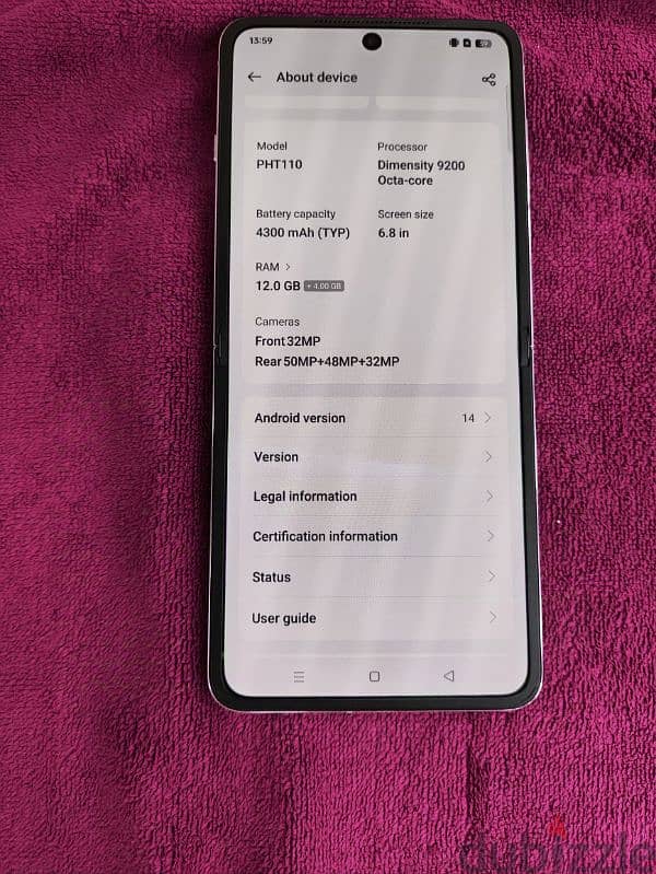 oppo Find N3 Flip 256GB with 12GB pink colour 5