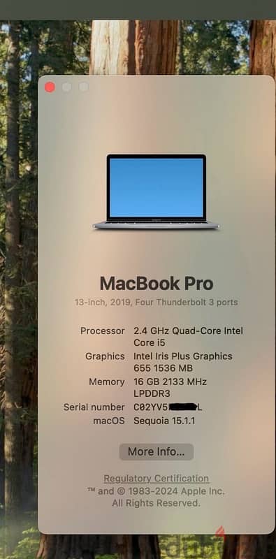 Apple MacBook Pro 13” (2019) 16gb 256gb TouchBar Prestine 5