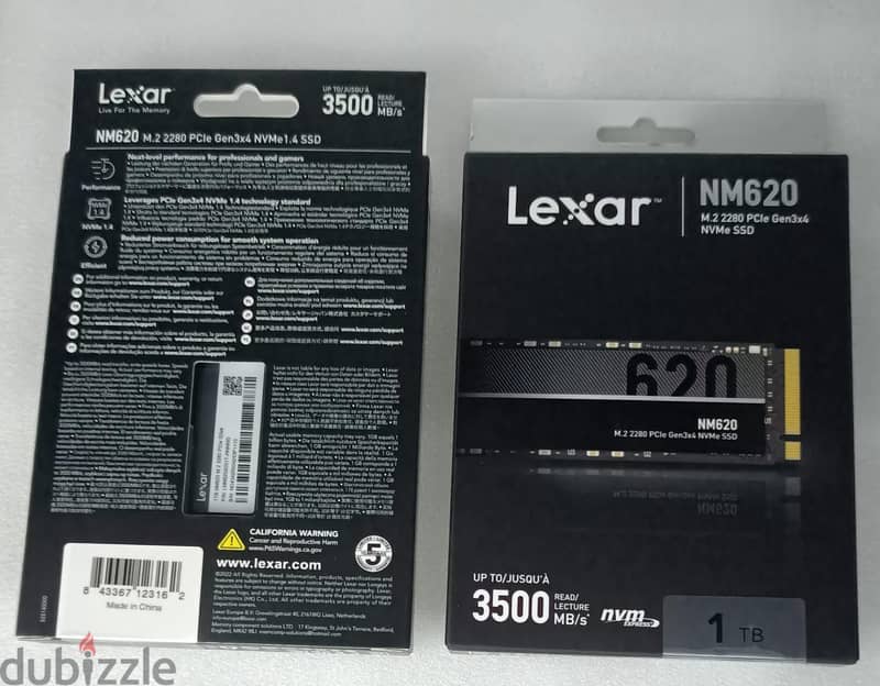 LEXAR NVMe 1TB SSD,NM620 M. 2 0