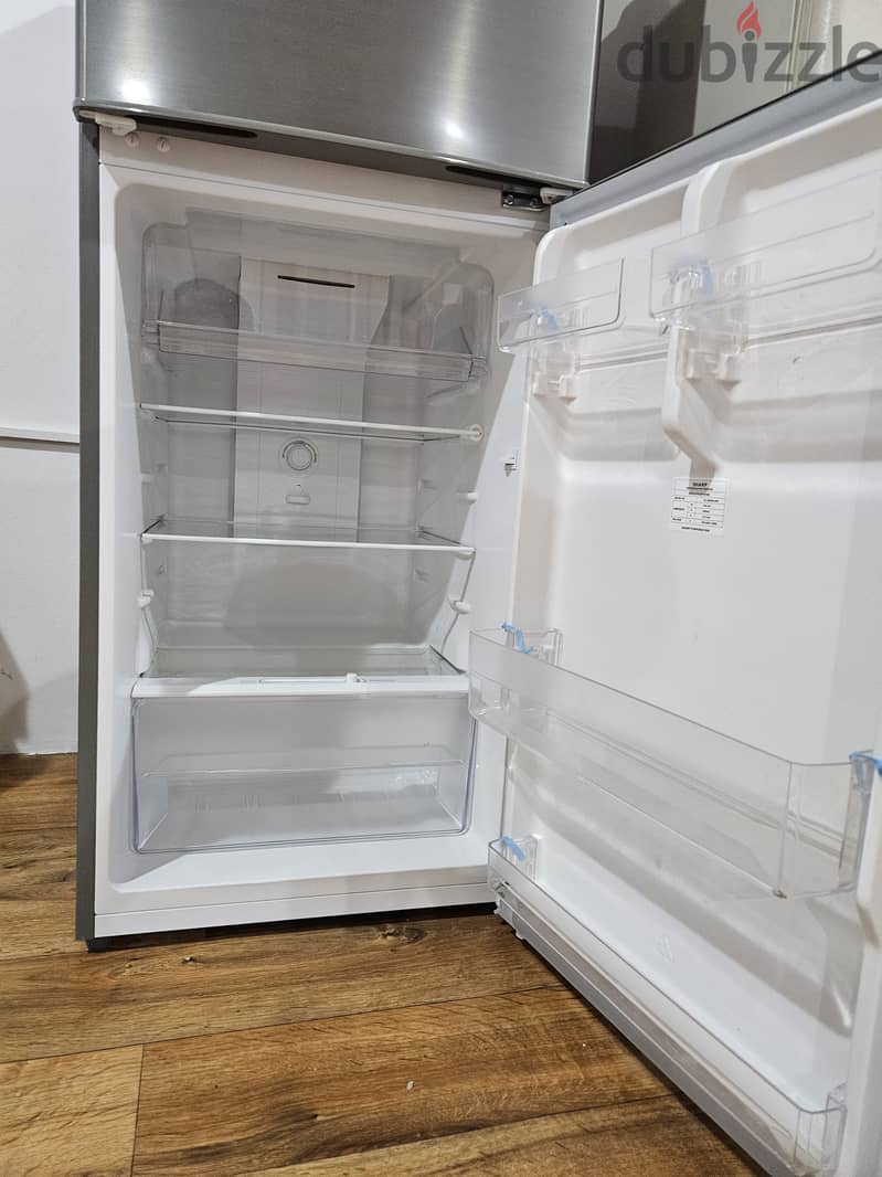 Sharp Silver Fridge (Double door) for urgent sale: Good as new 2