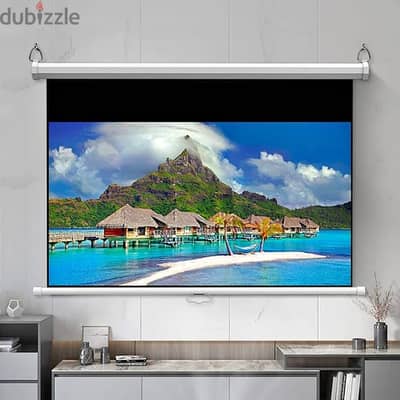 PROJECTOR SCREEN All Size with tripod stand & WALL MOUNTED - 39548774