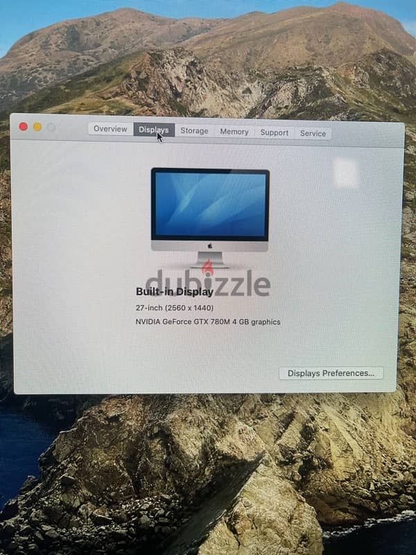 I MAC 27" core i7 4GB graphics card 4