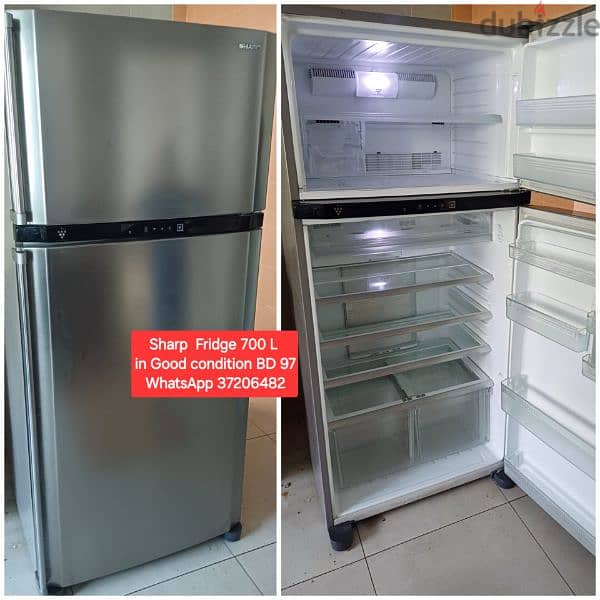 Sharp 700 L Fridge and other items for sale with Delivery 0