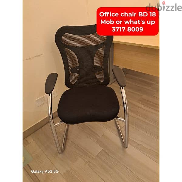 Office table chair and other household items for sale with delivery 1