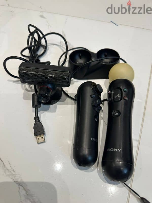 Good condition ps3 with free Complete move controller set 1