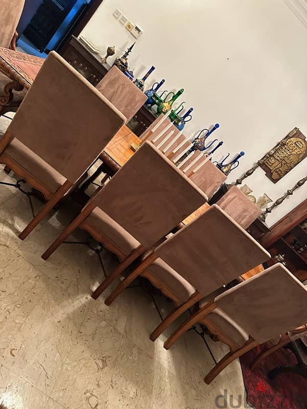 solid wood high quality dining table with 12 chairs 2