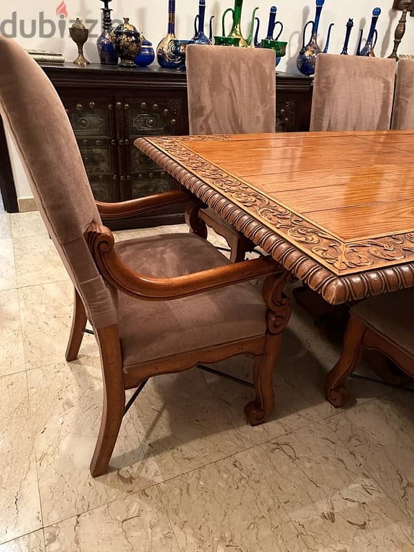 solid wood high quality dining table with 12 chairs 4