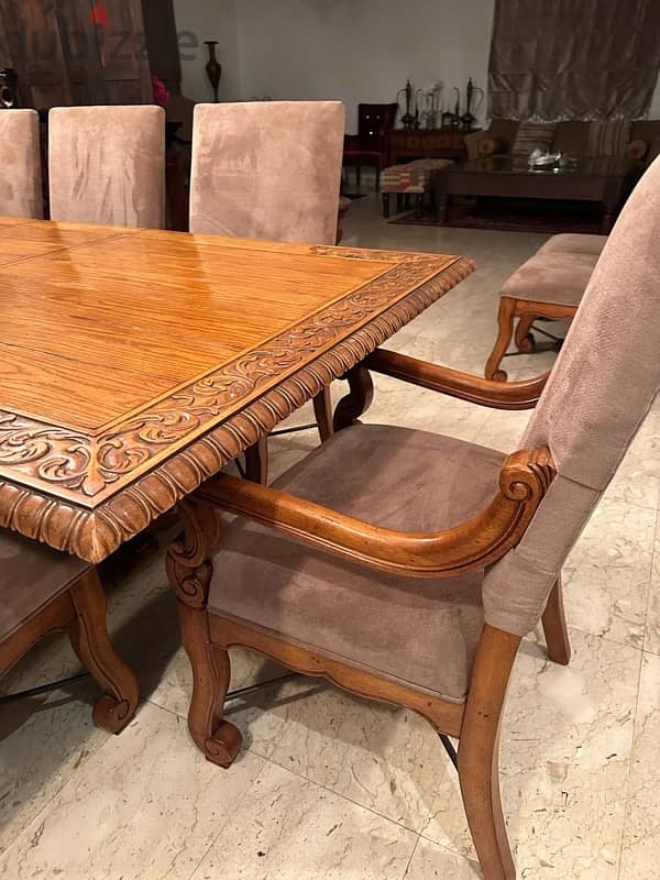 solid wood high quality dining table with 12 chairs 7