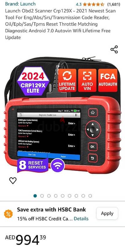 Launch Diagnostic Car Scanner OBD