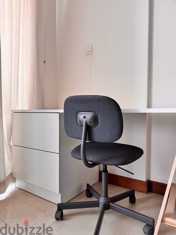 Ikea desk & chair 1