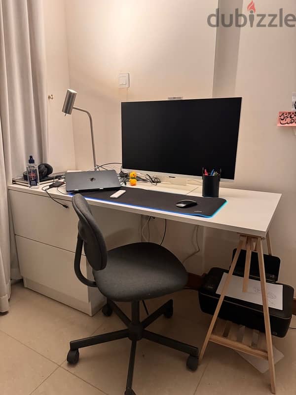 Ikea desk & chair 3