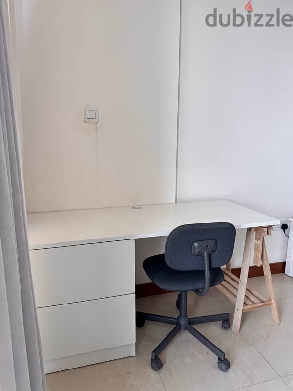 Ikea Home Office Desk & Chair Quick Sell Negotiable 1