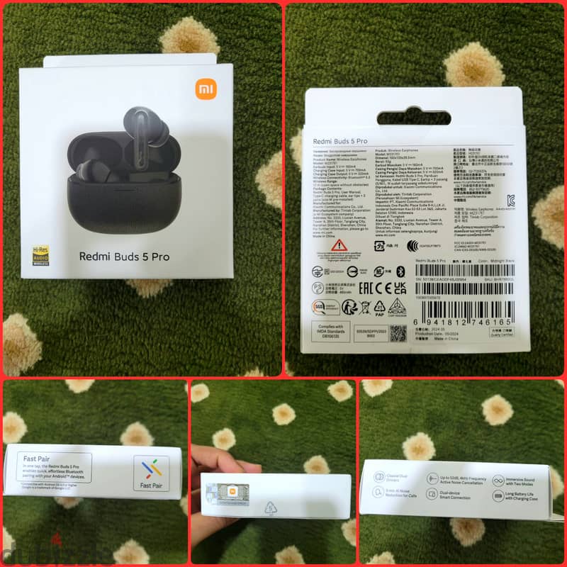 Xiaomi Redmi Buds 5 Pro Dual Coaxial Driver LDAC IP54 6mics 38h 2dev 0