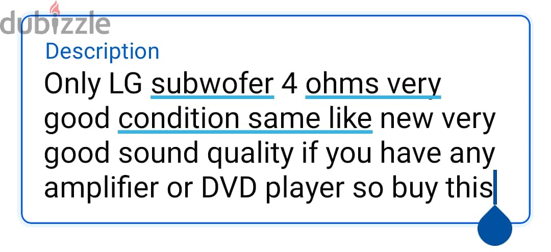 LG subwofer only 6