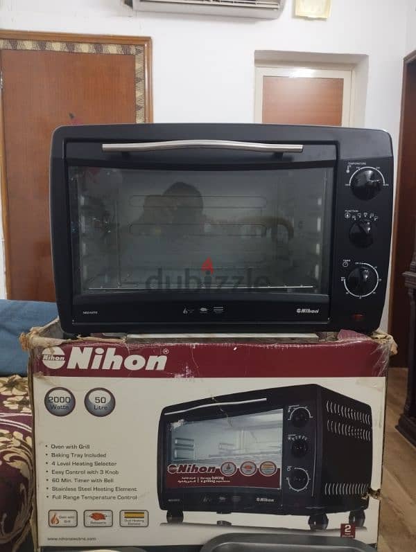 Nihon electric oven with grill used few times for sale 2