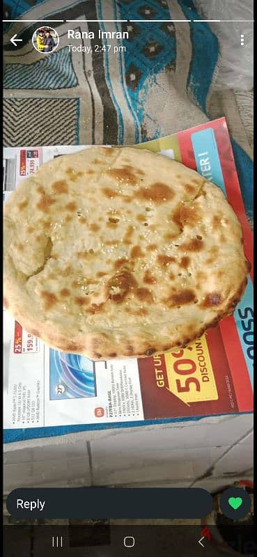 jiss bhai ko aloo nan yan bread kie