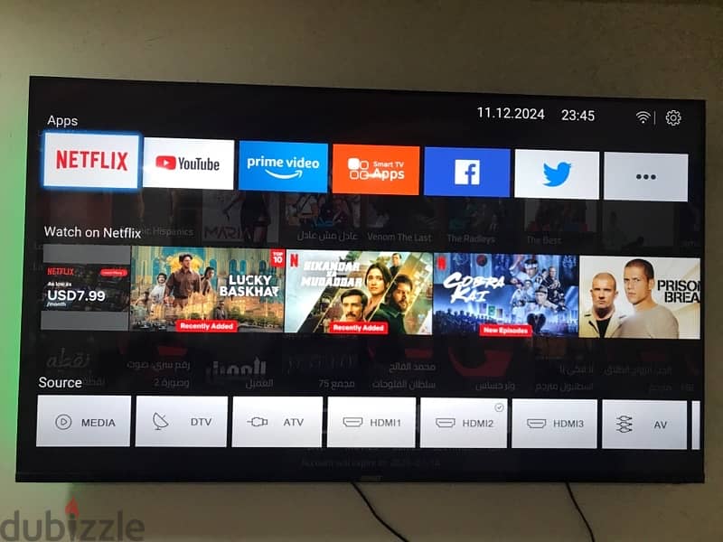 65” inch 4K UHD smart slim frameless tv Zenet 0