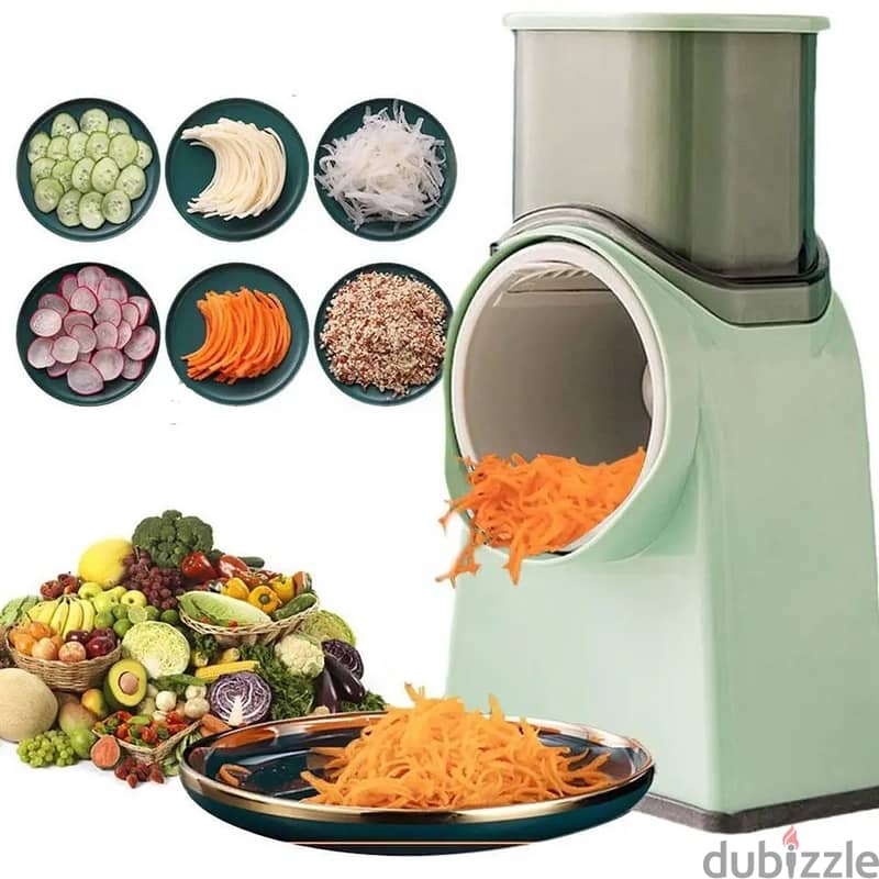 Multi Function Vegetable Cutter / Slicer with Stainless Steel Panel 8