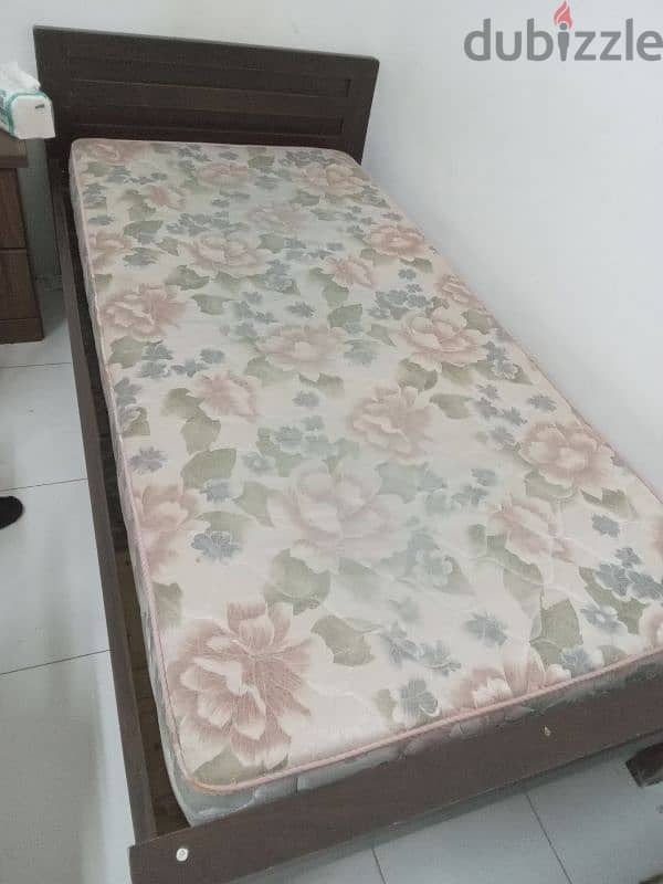 single bed with medicated mattress 0