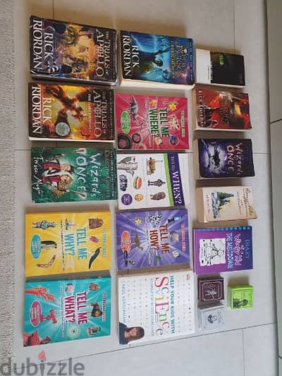 Story books, algebra books, biology books, we have it all (51 books)