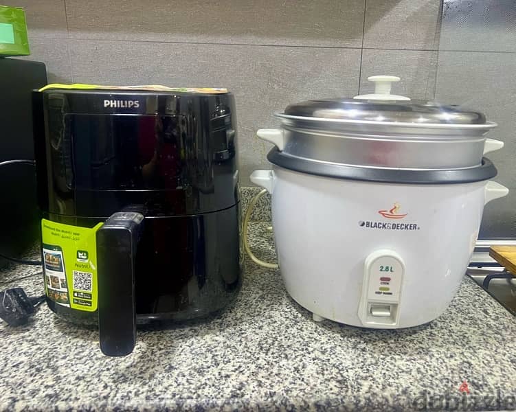 Air Fryer and Rice Cooker/ Steamer 1