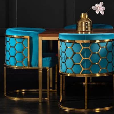 Gold Plated/Electroplated Luxurious Living Room Chairs