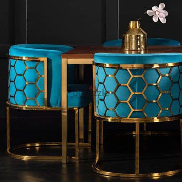 Gold Plated/Electroplated Luxurious Living Room Chairs 0