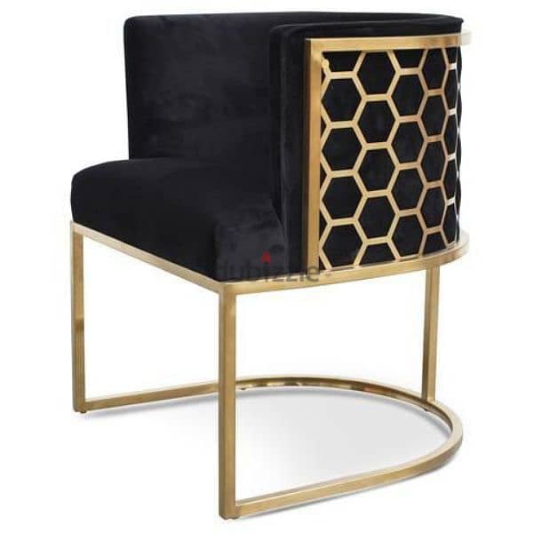 Gold Plated/Electroplated Luxurious Living Room Chairs 7