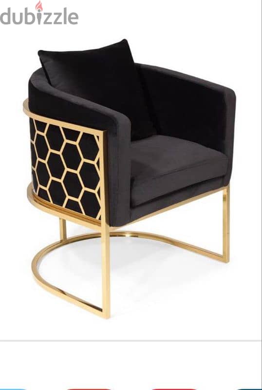 Gold Plated/Electroplated Luxurious Living Room Chairs 8