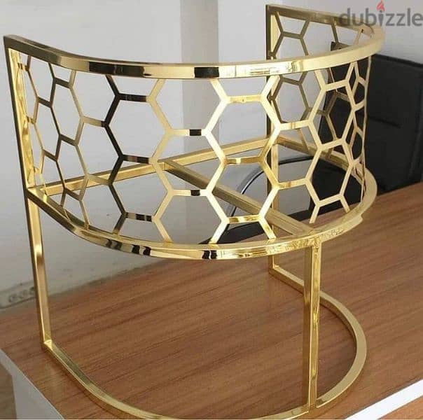 Gold Plated/Electroplated Luxurious Living Room Chairs 10