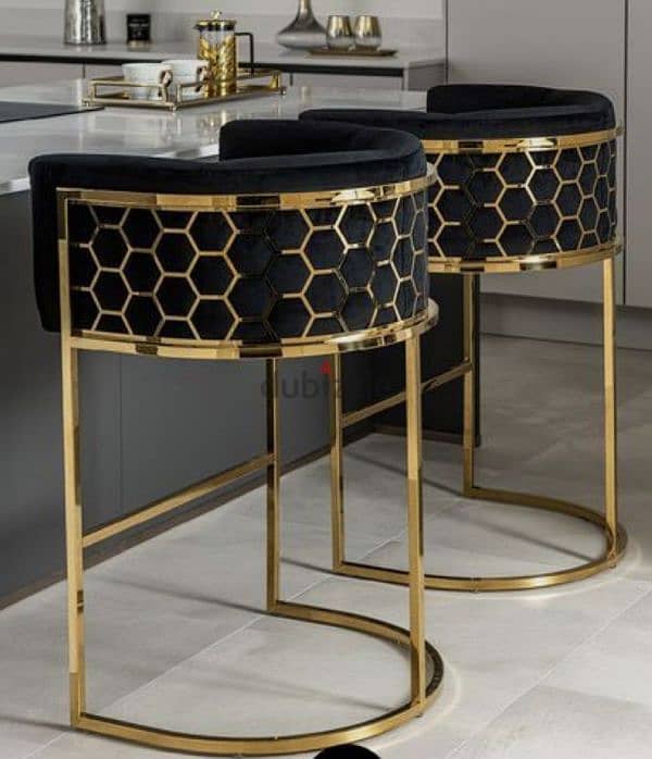 Gold Plated/Electroplated Luxurious Living Room Chairs 11